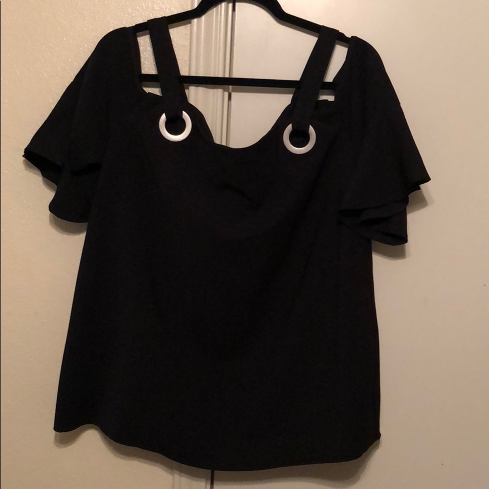 Off the shoulder blouse.